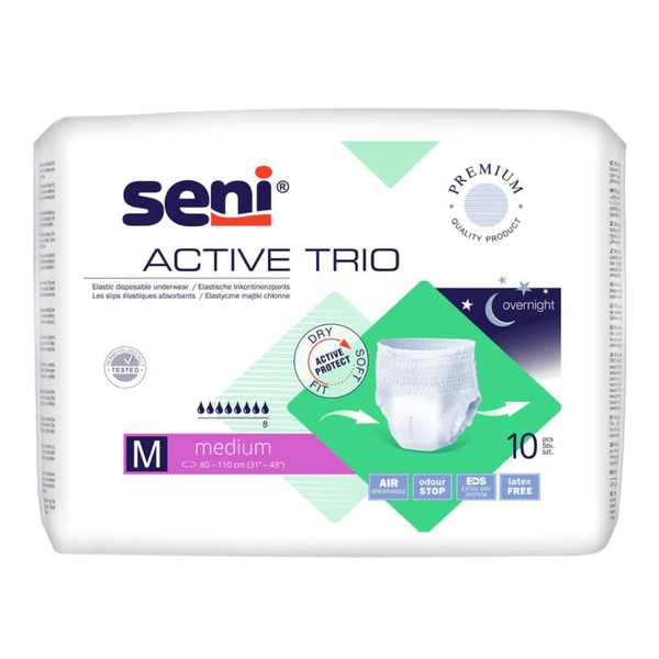 Seni Active Trio, Medium, 10 kpl pakkaus