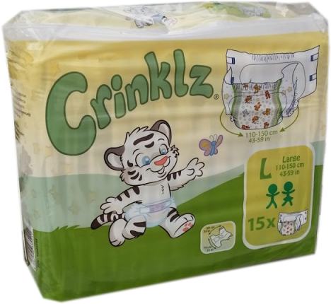 Crinklz, Large, 15 kpl pakkaus
