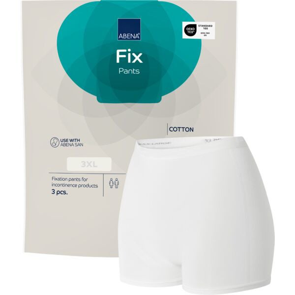 Abena Fix Pants Cotton hygieniahousut lahkeilla, 3XL, 3 kpl pakkaus