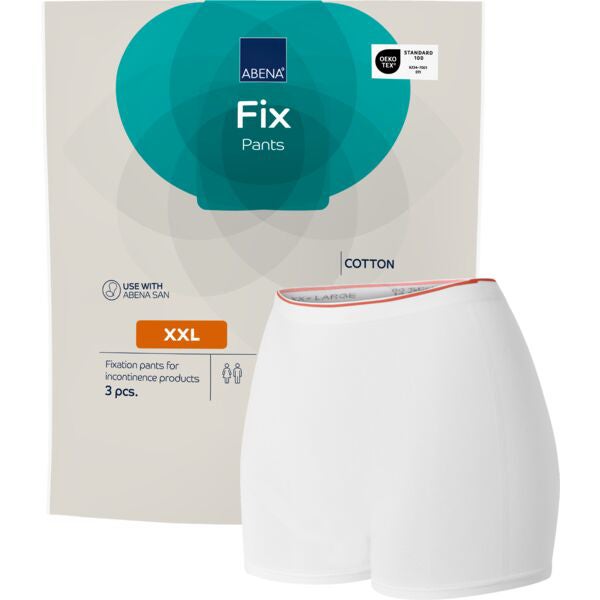 Abena Fix Pants Cotton hygieniahousut lahkeilla, XXL, 3 kpl pakkaus