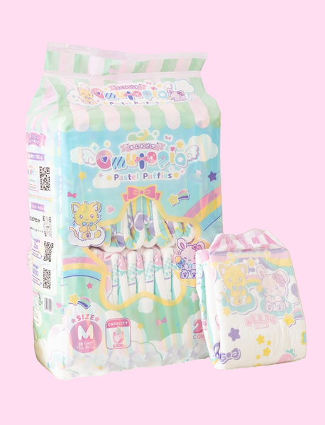 Omutopia Pastel Puffies, Medium, 20 kpl pakkaus