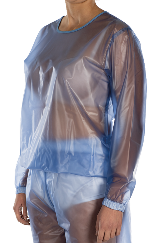 Suprima sininen pitk&auml;hihainen PVC-pyjamapaita