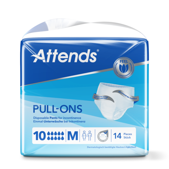Attends Pull-ons 10M, Medium, 14 kpl pakkaus
