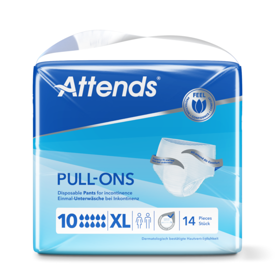 Attends Pull-ons 10XL, Extra large, 14 kpl pakkaus