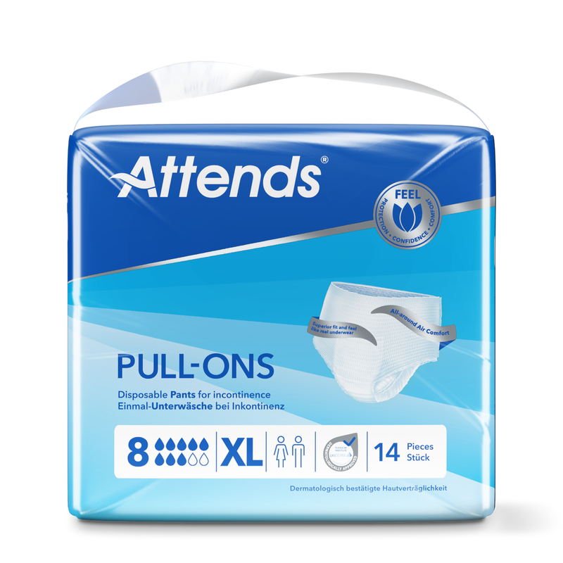 Attends Pull-ons 8XL, Extra large, 14 kpl pakkaus