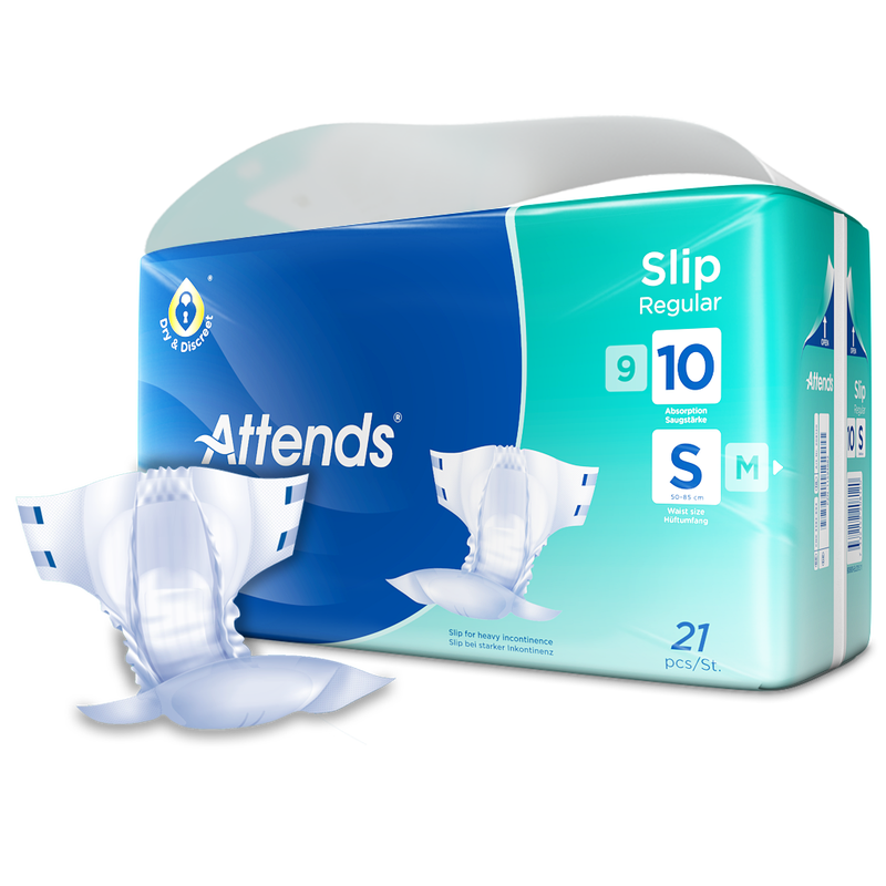 Attends Slip Regular 10S, Small, 21 kpl pakkaus