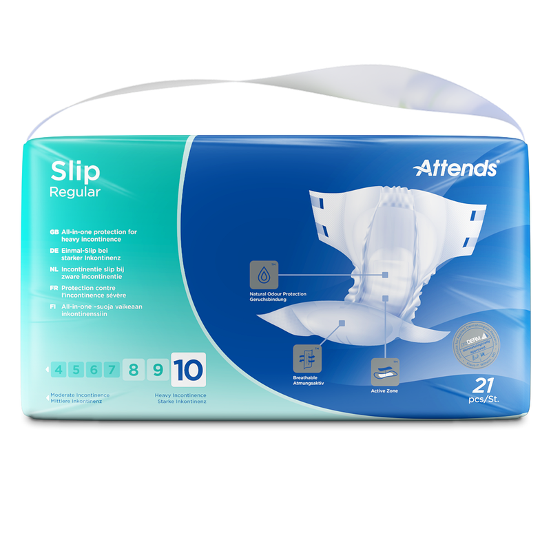 Attends Slip Regular 10S, Small, 21 kpl pakkaus