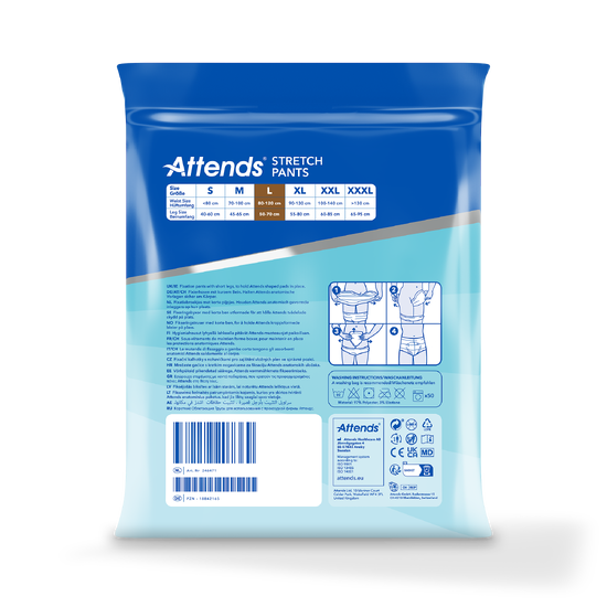 Attends Stretch Pants, Large, 15 kpl pakkaus