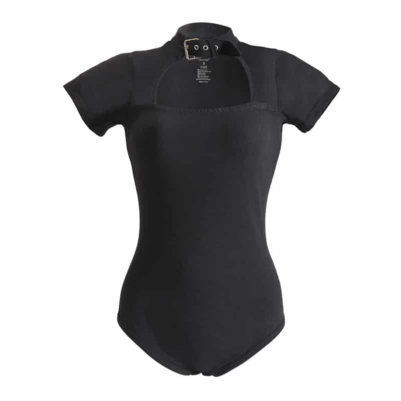 LittleforBig Collared Black musta body, koko XS