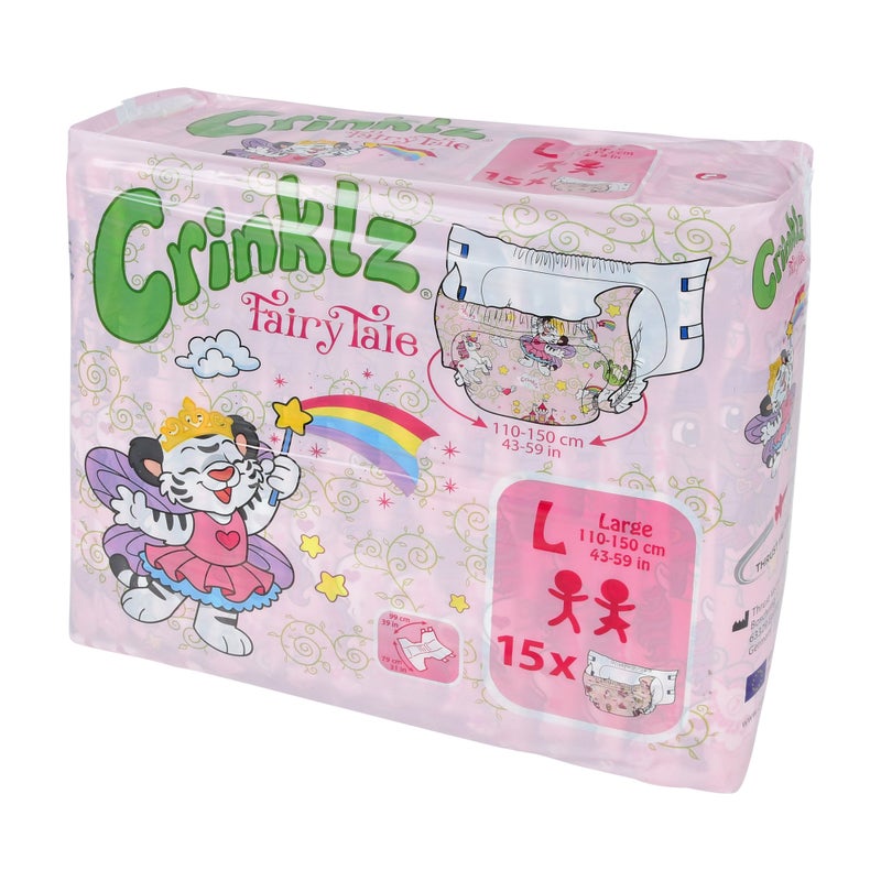 Crinklz Fairy Tale, Large, 15 kpl pakkaus