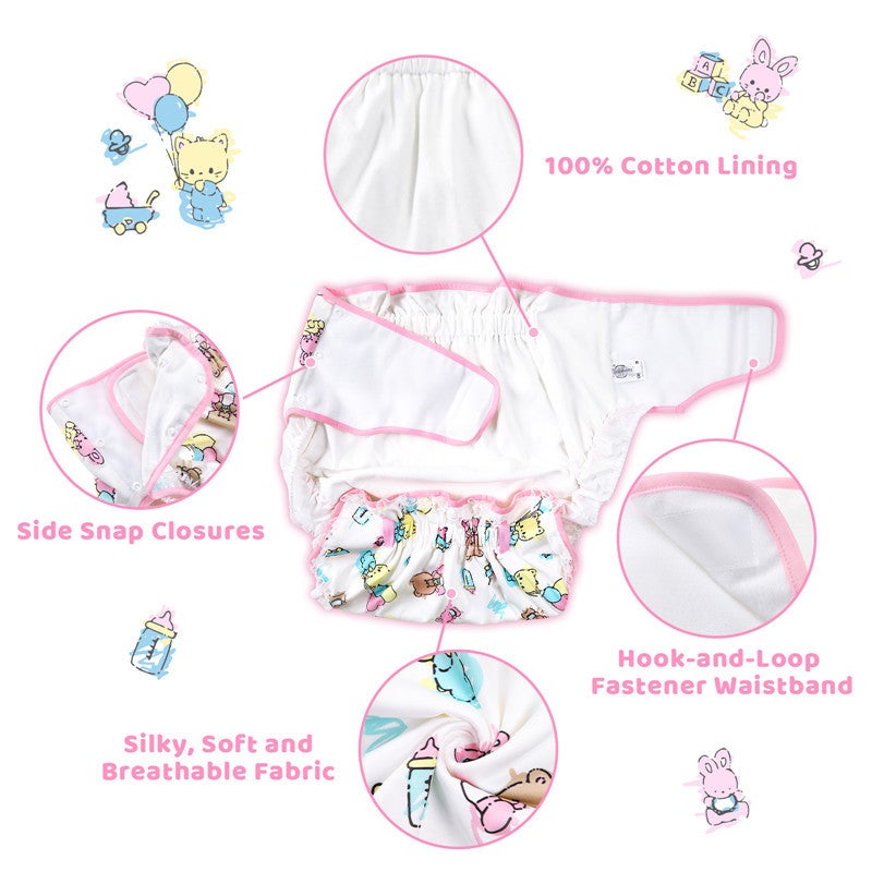 LittleforBig Baby Cuties Silky Ribbon Omutsu vaippakuori