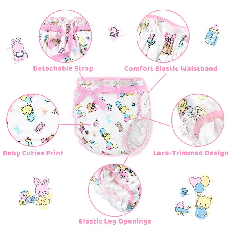 LittleforBig Baby Cuties Silky Ribbon Omutsu vaippakuori