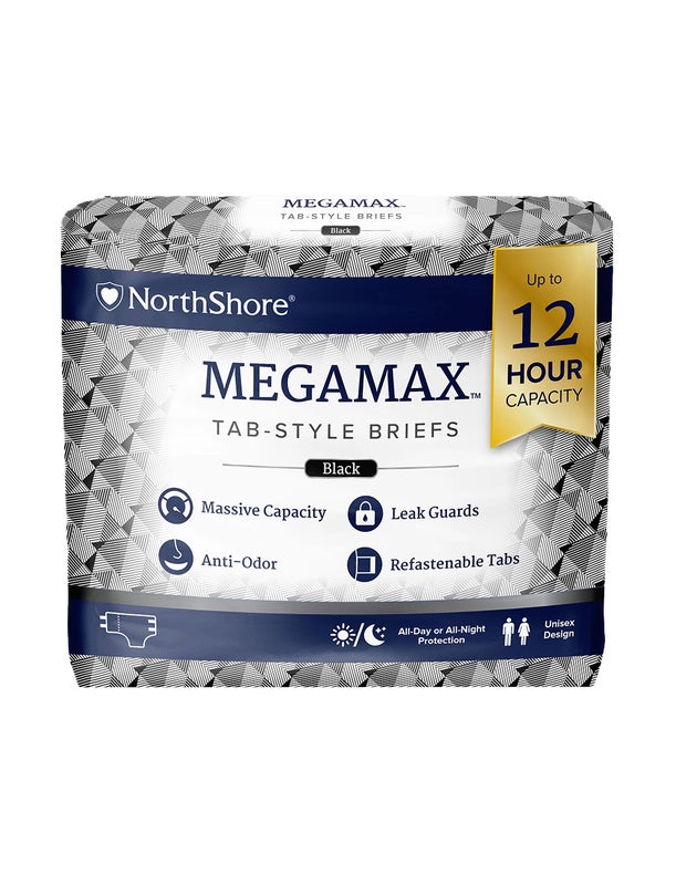 NorthShore MEGAMAX Black, Large, 10 kpl pakkaus