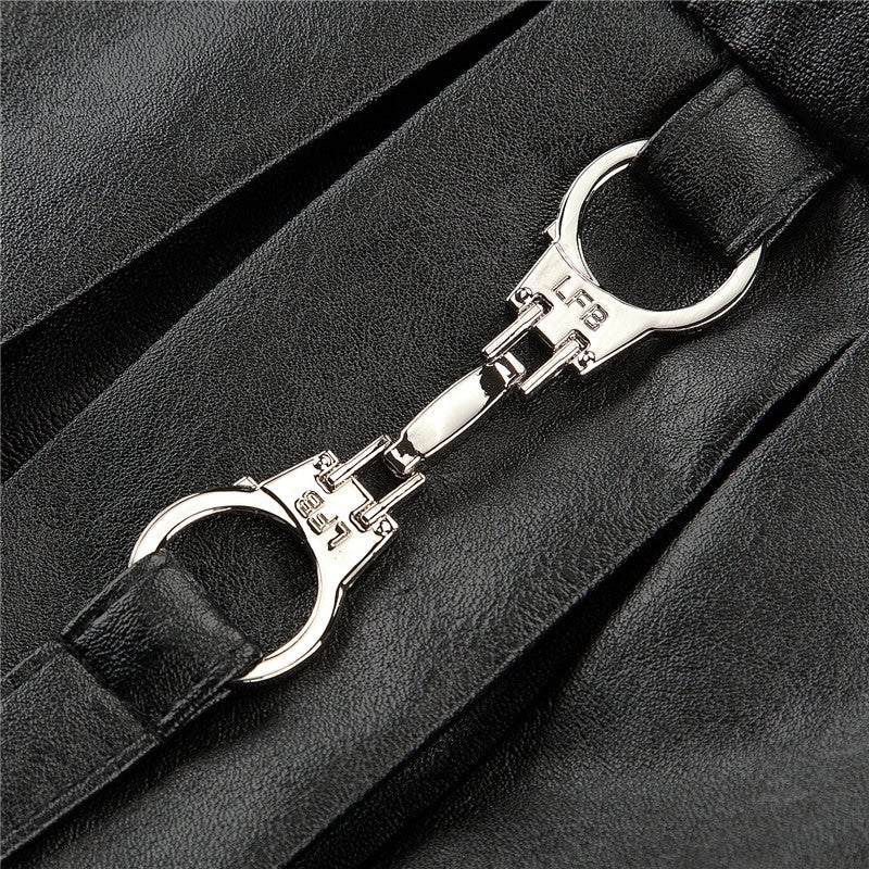 LittleforBig Troublemaker musta keinonahkahame, koko XS